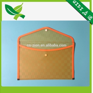 office stationery types of plastic file pocket fabric