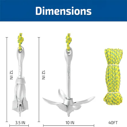 Anchor Kits Folding Anchor Accessories with Rope