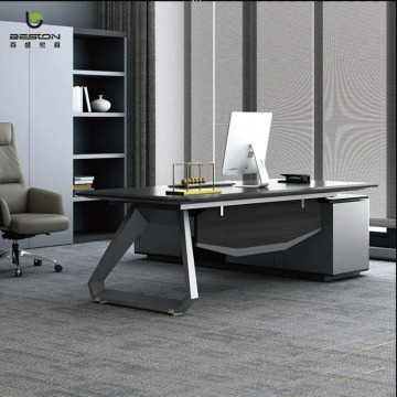 Luxury Wood L Shaped Executive Desk for CEOs