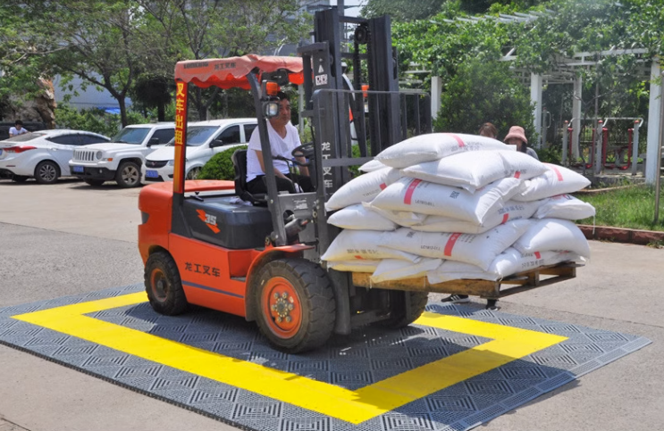 car wash floor plastic load testing