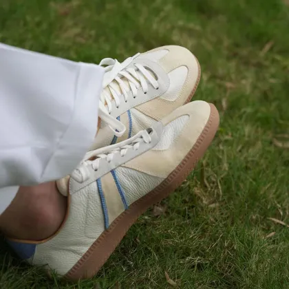 Kemayanni Couple Retro Leather Low Cut Sports Shoes