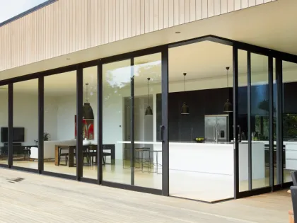 Modern aluminum sliding door