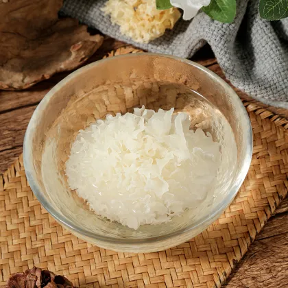 Organic Dried Tremella Mushroom - Golden Tremella Fungus Grown on Linden Wood