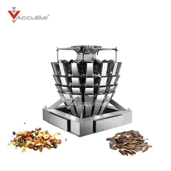 High Productivity Multihead Combination Digital Scales - 16/20 Head Weigher with Memory Bucket