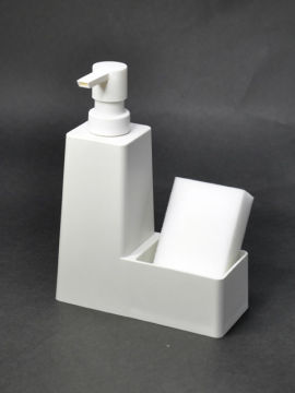 Plastic L Shape Foam Soap Dispenser with Sponge