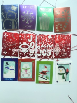 Surface Shiny effect Christmas Greeting Cards