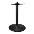 Piernas de hierro fundido de servicio pesado Pedestal redondeo de la mesa de comedor de metal negro