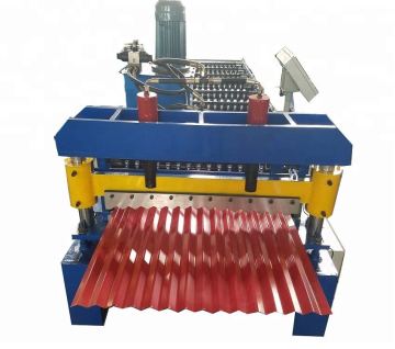 Corrugated roofing tile making roll forming machine