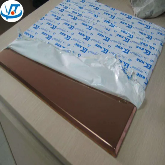 Stainless Steel Sheet 4mm Thick Tin-Gold PVD Coating Stainless Steel Sheet