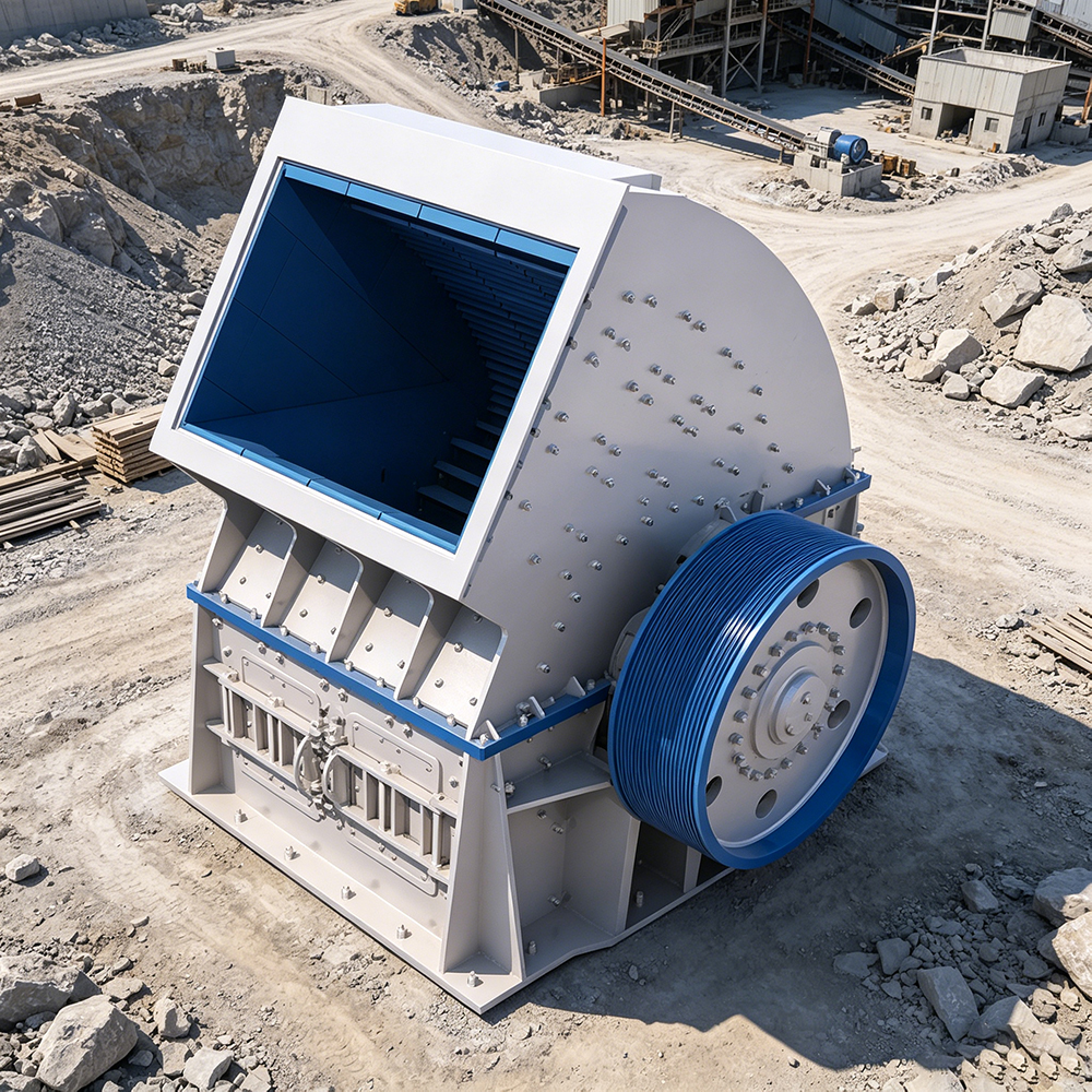 High capacity hammer crusher