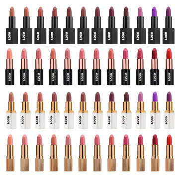 Batalha de marca privada personalizada vegana por atacado Matte Lipstick