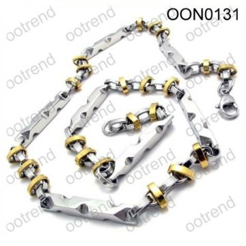 Stainless Steel figaro chain necklace for hiphop ,custom chain necklace