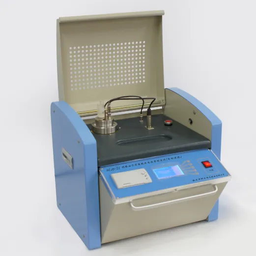 Safe and easy operation oil dielectric loss and resistivity tester