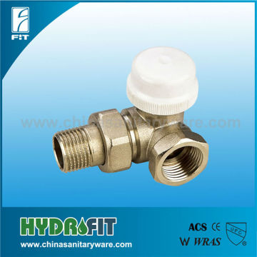 straight brass thermostat radiator valve