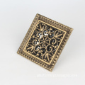 Elegant 5 Inch Brass Bathroom Shower Drain Square Floor Waste Trap