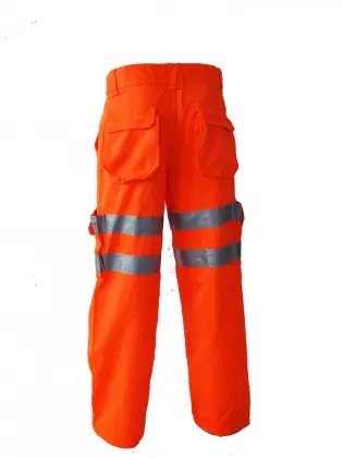 T/C High Visibility Orange Working Trousers