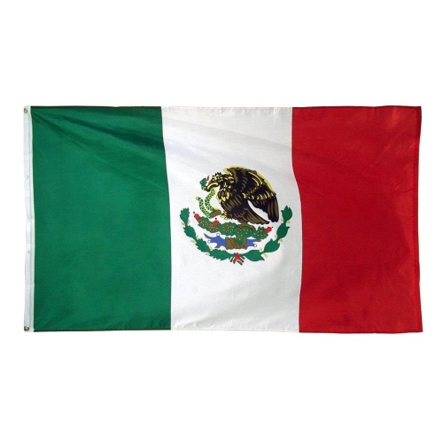 national countries mexico flag with brass grommets