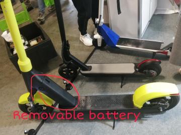 Removable battery electric scooter