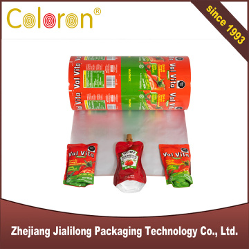 সস পাউচের জন্য মুদ্রিত স্তরিত রোল ফিল্ম