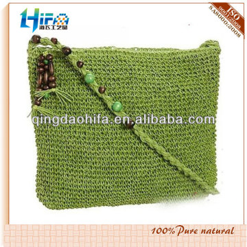 HIFA Crochet Handbag Paper Straw Beach Bag For Girls