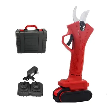 25mm Cordless Electric Power Pruner: High-Efficiency Pruning Tools with 2 rechargeable batteries