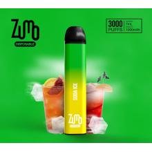 Zumo 3000puffs يمكن التخلص منها vape 1000mAh