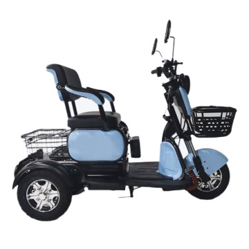 Wholesale Cheap Foldable Multi-seat Electric Tricycle with Storage Baskets
