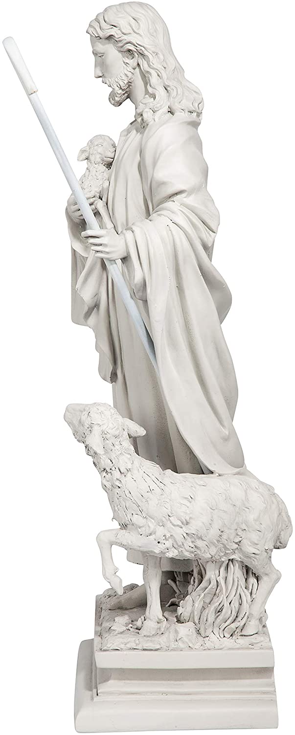 Jésus la statue du jardin religieux du bon berger