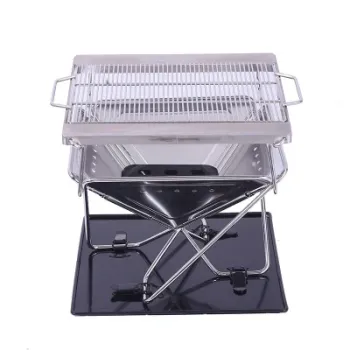 Discount Price Utility Stainless Steel Portable Foldable Outdoor Camping Stove BBQ Grill
