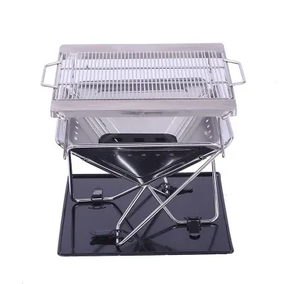 Discount Price Utility Stainless Steel Portable Foldable Outdoor Camping Stove BBQ Grill
