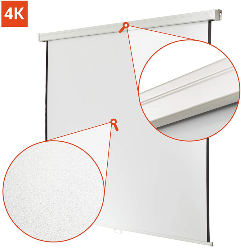 Wall Mounted 16:9 Rollers Manual Projection screen