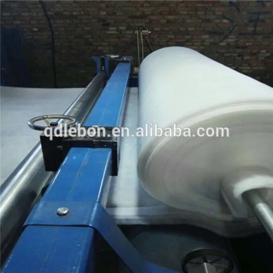 Glue free wadding production line for interlining
