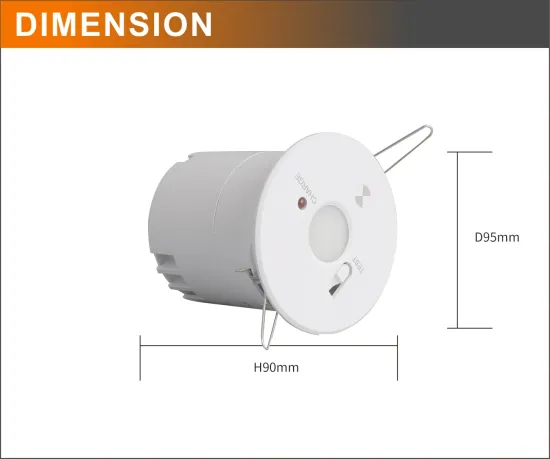 LED emergency recessed downlight