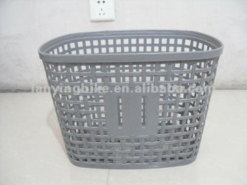 fashion plastic bicycle basket/colorful plastic basket made in China