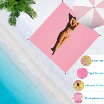 Silky morbido sovradimensionato sovradimensionato coperta spiaggia per picnic da viaggio da viaggio con logo personalizzato