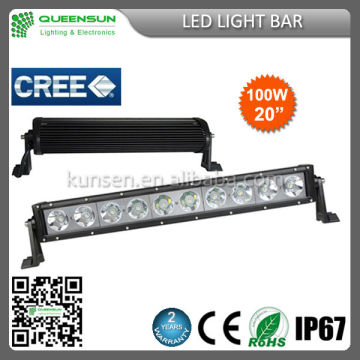 cree 10w single row offroad 100w led light bar for truck 2014 new product SRLB100-C4