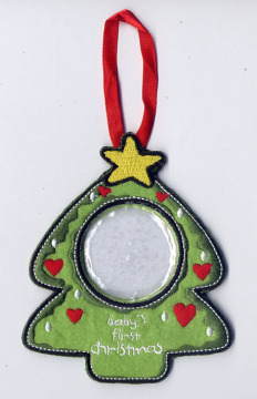 Embroidered christmas tree