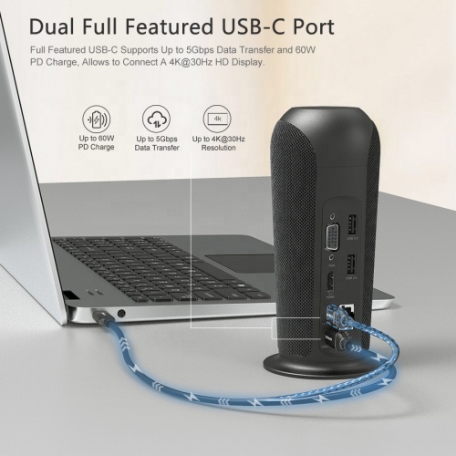 Docking Station 13-In-1 Type-C Hub Docking Station With Dual Video Supplier