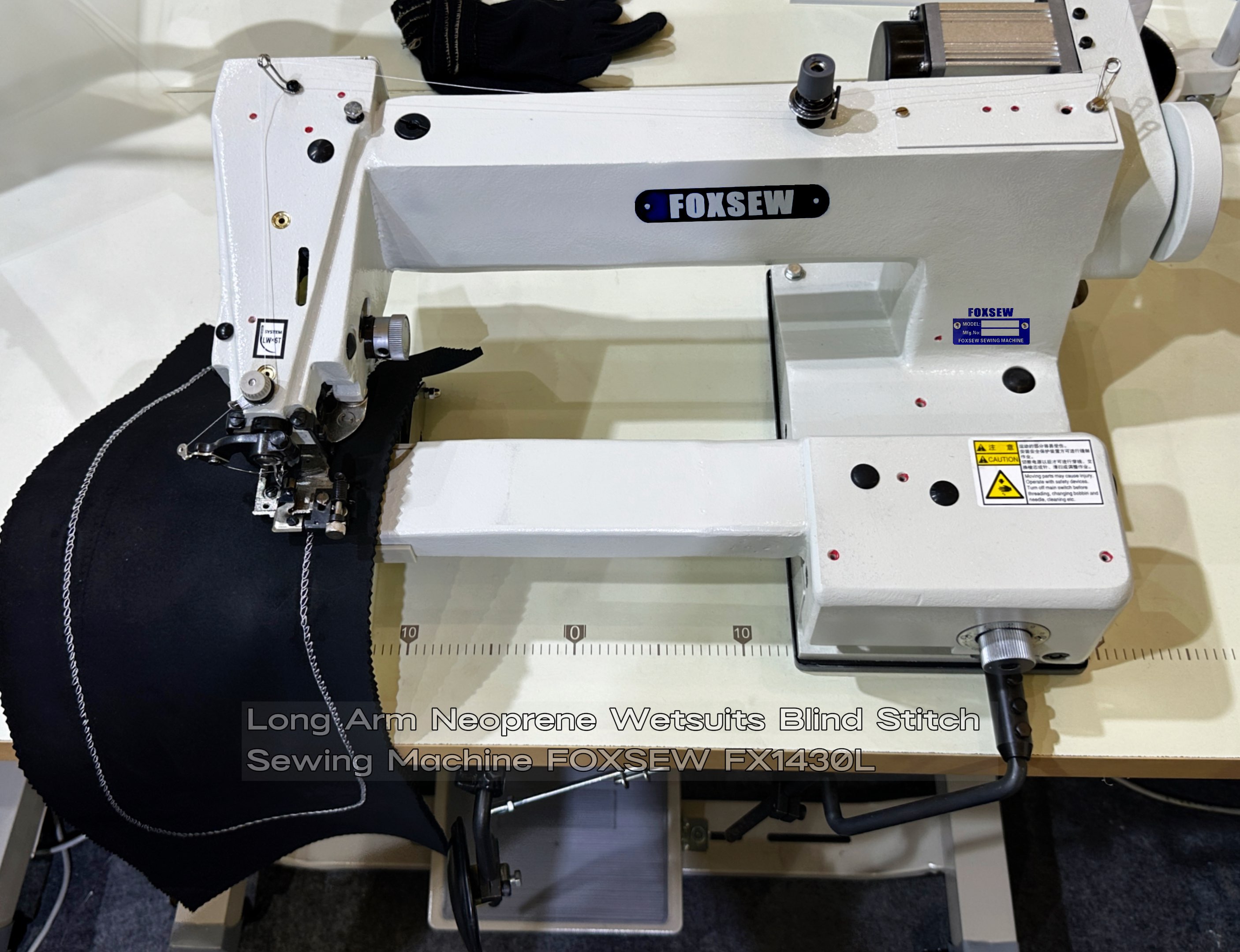 Long Arm Neoprene Blind Stitch Sewing Machine FOXSEW FX1430L -9