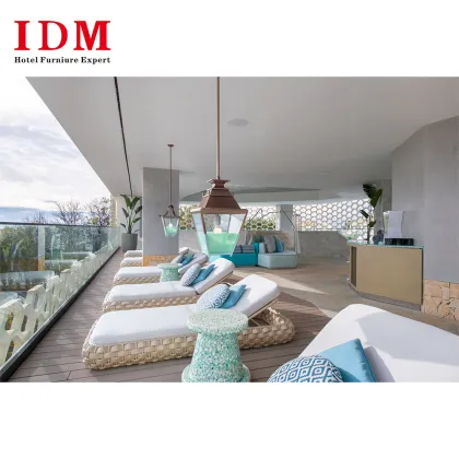 Strictly Safe Four Seasons Luxury Villa Resort Weather-Resistant Five Star Hotel Lobby Furniture Set