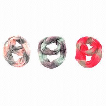Knitted Infinity Scarf for Ladies, Available in Neon Color