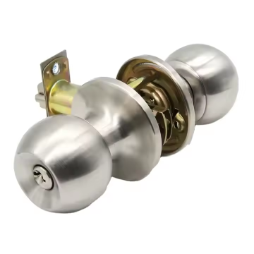 American Tubular Knob Set with Door Lock ANSI GRADE 3