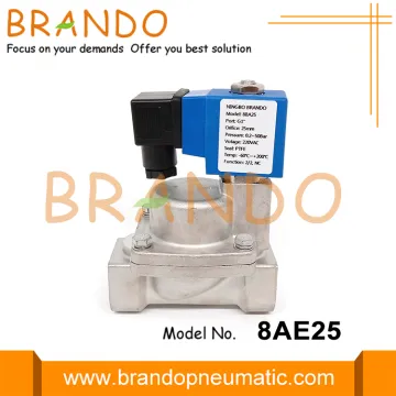 1'' High Pressure Piston Pilot SS304 Solenoid Valve