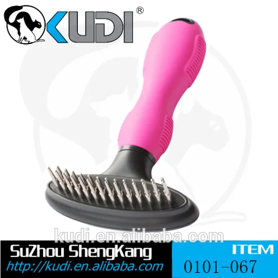 Hot selling double row replaceable heads pet rake comb