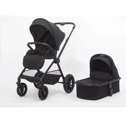 Multifunctional Foldable Lightweight Stroller for Infants and Toddlers with High Landscape Seat and Baby Basket