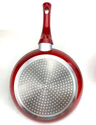 9Pcs Red Metallic Forged Non-Stick Le Creuset Prestige Aluminium Cookware Set