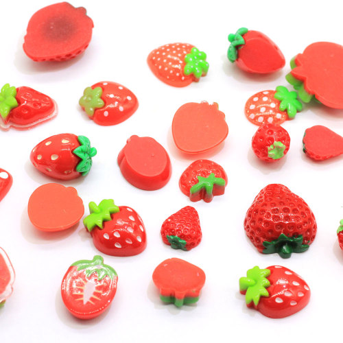 Top Quality Assorted of Strawberry Flatback Fruit Craft for Hairbow Center Ornament