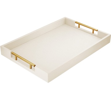 Yinhe Customizable Rectangular Wood Marble Serving Trays for Home and Restaurant Use