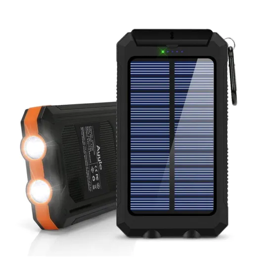 Custom OEM Logo Portable Waterproof Mobile Battery Charger 20000mah Solar Power Bank For Outdoor