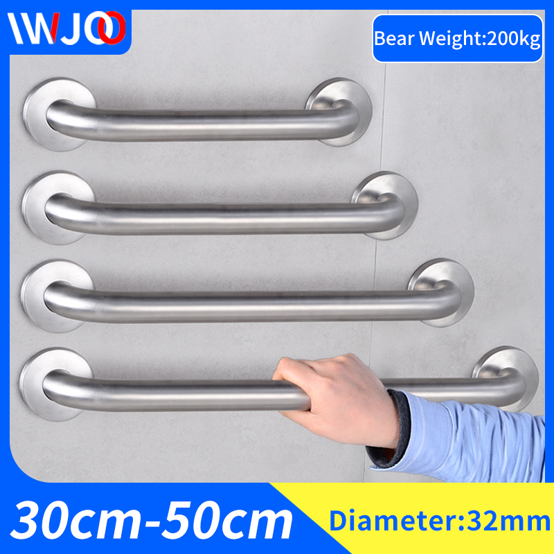 Stainless Steel Handrail Toilet Bathroom Grab Bars for Elderly Disabled Bathtub Shower Safety Handle Wall Mounted Towel Rack
